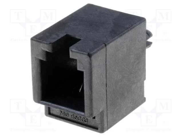 Tomada, Rj9, Pin: 4, Cat: 3, Dourado, Sistema: 4p4c, para Pcb, Tht