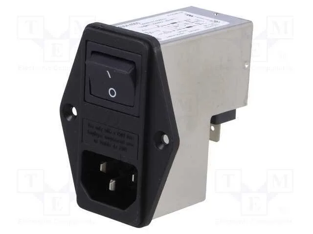 Conector: de alimenta&ccedil;&atilde;o, tomada, macho, 10A, 250.