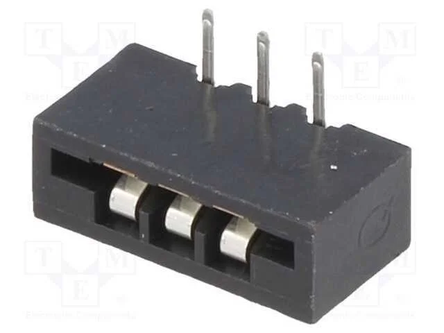Conector: Ffc/Fpc, Angulares 90, Pin: 3, Non-Zif, Tht, Estanhado