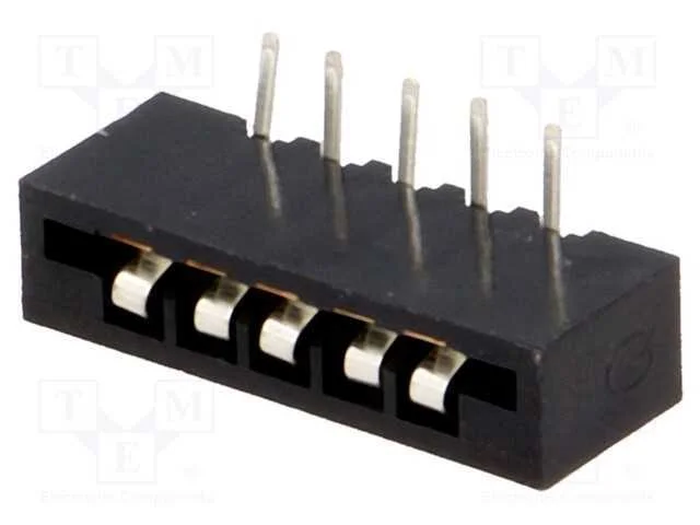 Conector: FFC/FPC; angulares 90&deg;; PIN: 5; Non-ZIF; THT; estanhado