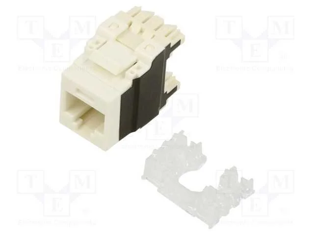 Tomada, Rj45, Pin: 8, Cat: 6a, Sistema: 8p8c, 22awg&divide;26awg, Branca