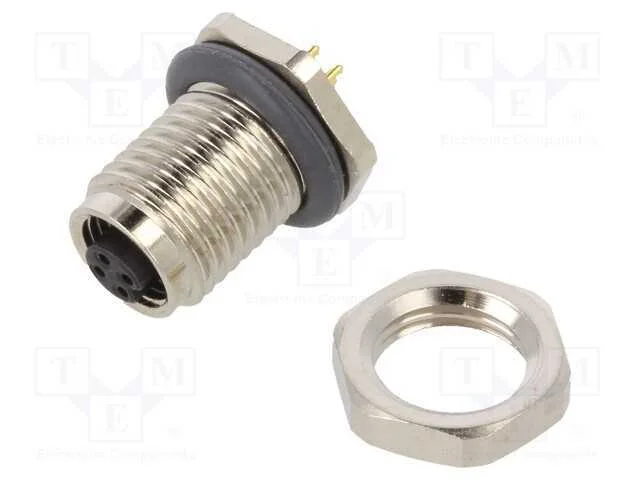 Conector: M5, Tomada, F&ecirc;mea, Tht, para Painel,Porca da Frente