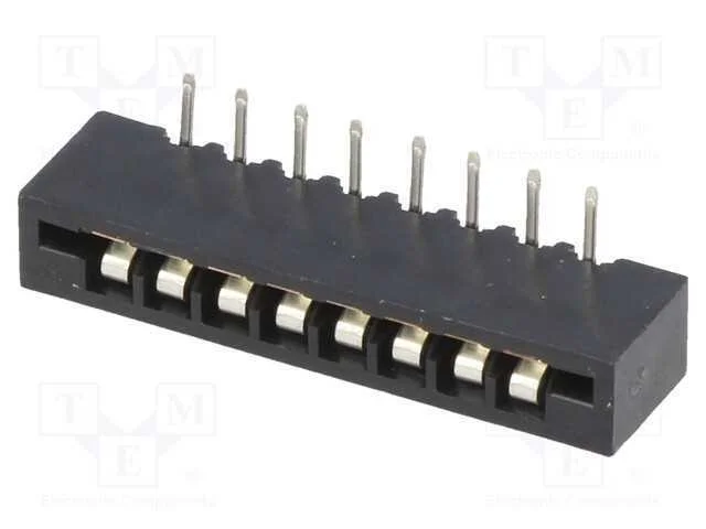 Conector: Ffc/Fpc, Angulares 90, Pin: 8, Non-Zif, Tht, Estanhado