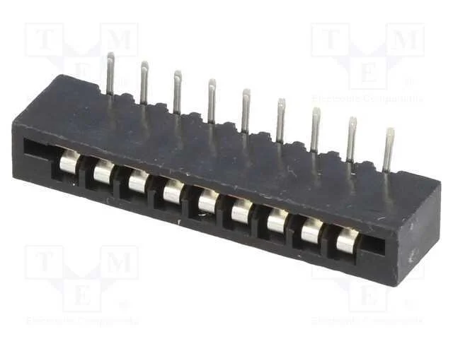 Conector: Ffc/Fpc, Angulares 90, Pin: 9, Non-Zif, Tht, Estanhado