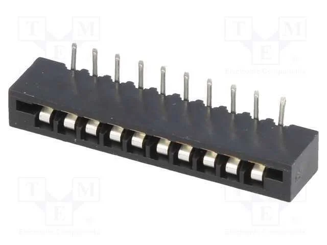 Conector: Ffc/Fpc, Angulares 90, Pin: 10, Non-Zif, Tht, Estanhado