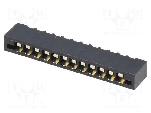Conector: Ffc/Fpc, Simples, Pin: 12, Non-Zif, Tht, Estanhado, 20mo