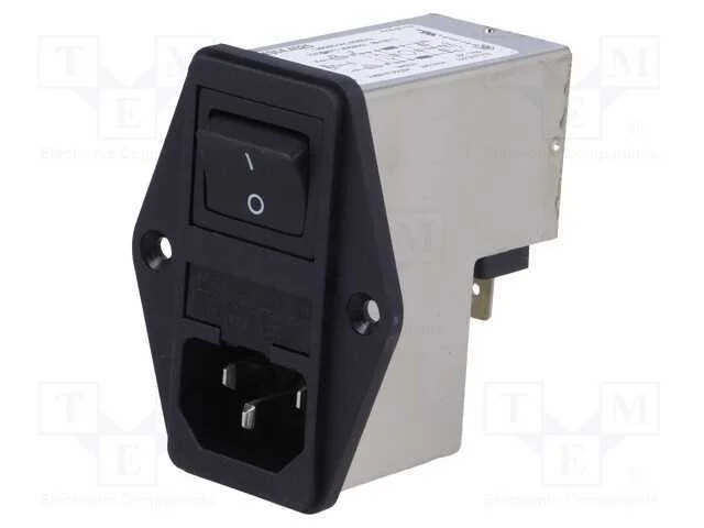 Conector: de alimenta&ccedil;&atilde;o, tomada, macho, 10A, 250.