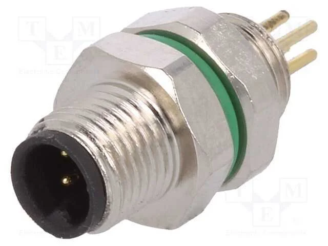 Conector: M5, Tomada, Macho, Tht, para Painel,Porca de Tr&aacute;s, Pin: 4