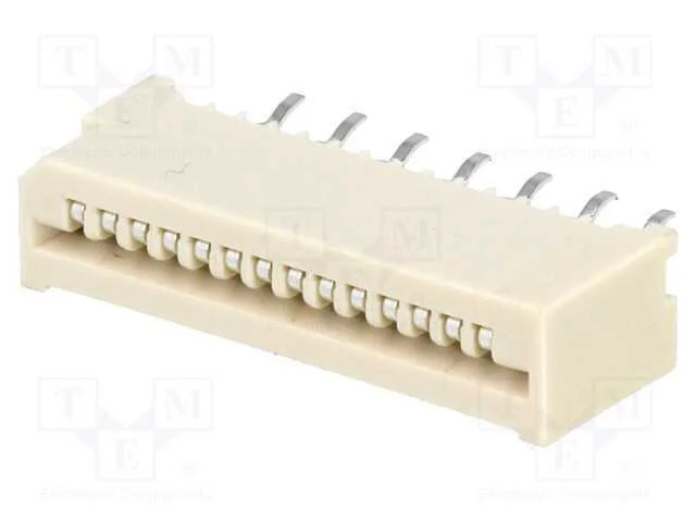 Conector: Ffc/Fpc, Simples, Pin: 14, Non-Zif, Tht, Estanhado, 20mo