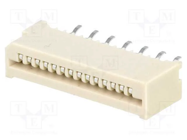 Conector: Ffc/Fpc, Simples, Pin: 14, Non-Zif, Tht, Estanhado, 20mo