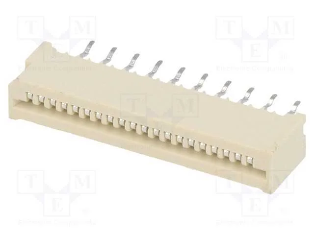 Conector: Ffc/Fpc, Simples, Pin: 20, Non-Zif, Tht, Estanhado, 20mo