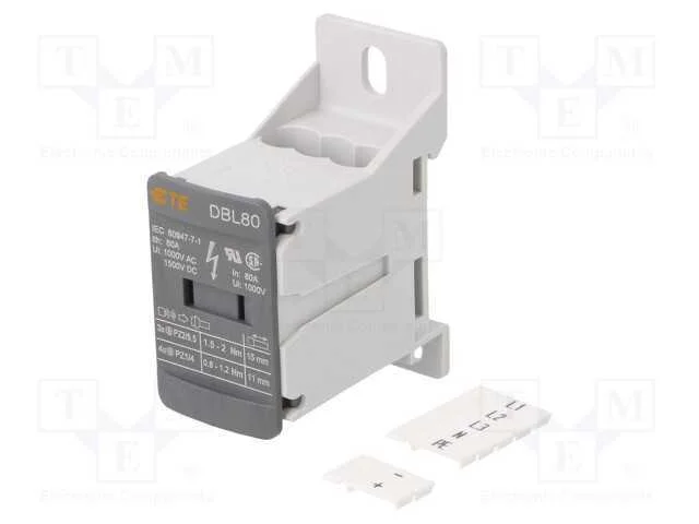 Conector: Bloco de Distribui&ccedil;&atilde;o, Dbl, Faixas: 1, Bra&ccedil;adeiras: 7