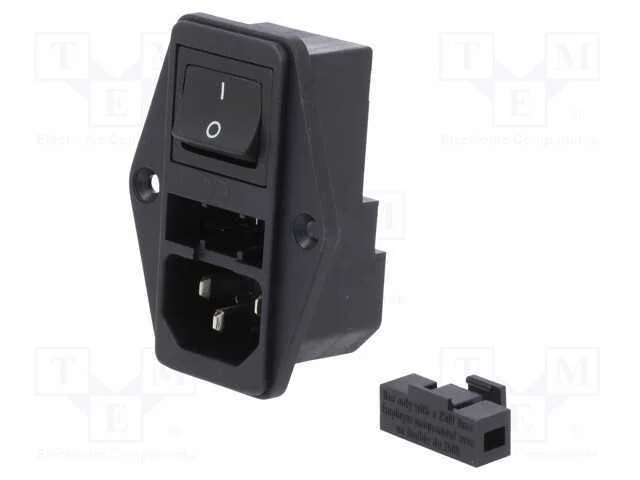 Conector: de Alimenta&ccedil;&atilde;o, Tomada, Macho, 10a, 250vac, Iec 60320