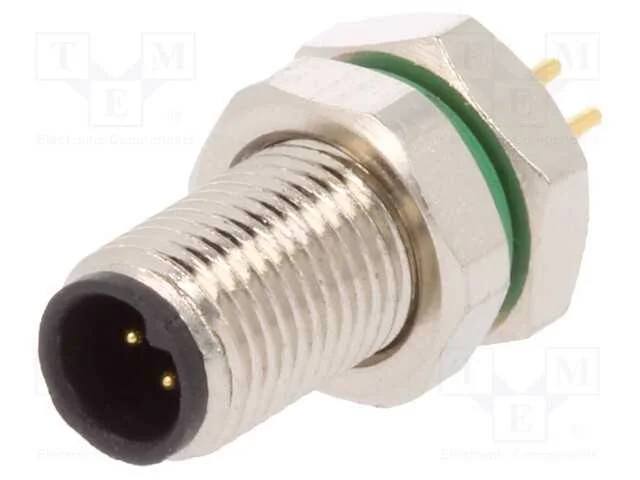 Conector: M5, tomada, macho, THT, para painel,por.
