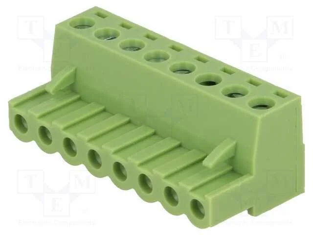Bloco Terminal Separ&aacute;vel, 5mm, Faixas: 8, Simples, Ficha, F&ecirc;mea