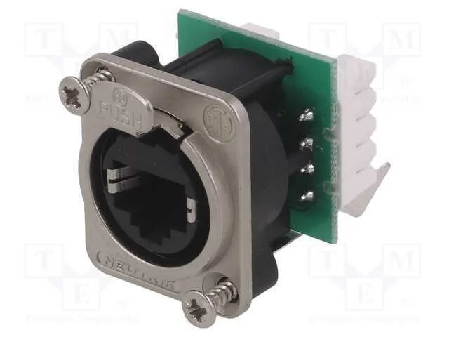 Tomada, RJ45, etherCON, PIN: 8, Cat: 5e, blindada.