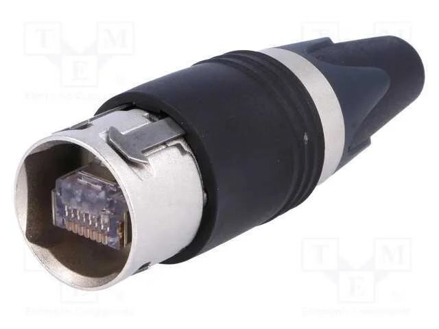Ficha, Rj45, Pin: 8, Cat: 6, Blindadas, Dourado, Sistema: 8p8c