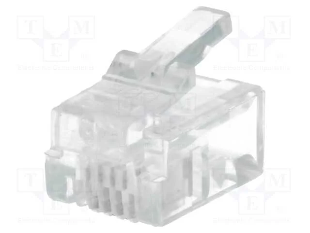 Ficha, Rj14, Pin: 4, N&atilde;o Blindados, Dourado, Sistema: 6p4c, 26awg