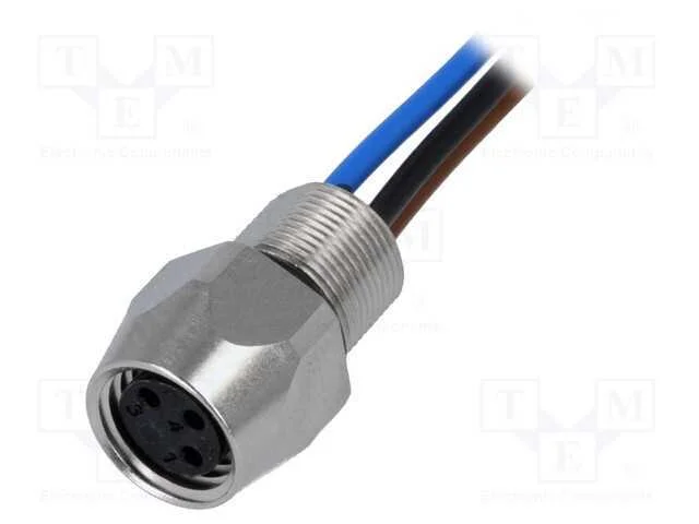 Conector: M8, F&ecirc;mea, Pin: 3, Simples, com Cabo, Tomada, 0,5m