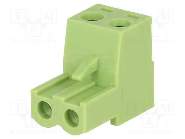 Bloco Terminal Separ&aacute;vel, 5,08mm, Faixas: 2, Simples, Ficha, F&ecirc;mea