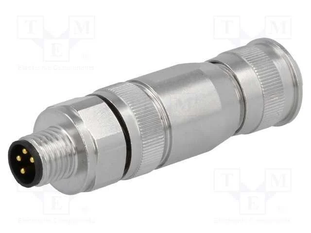 Conector: M8, macho, PIN: 4, simples, blindadas, .