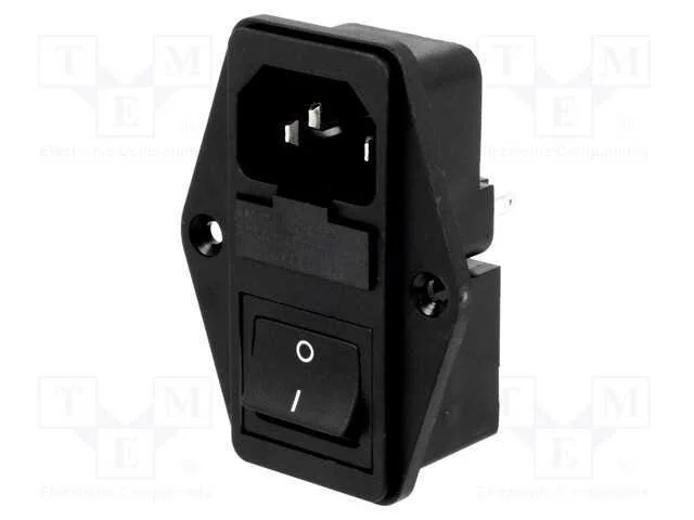 Conector: de Alimenta&ccedil;&atilde;o, Tomada, Macho, 10a, 250vac, Iec 60320