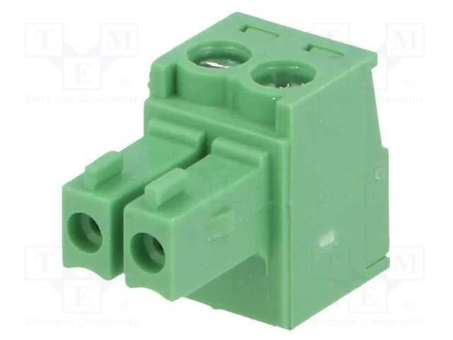 Bloco Terminal Separ&aacute;vel, 3,5mm, Faixas: 2, Simples, Ficha, F&ecirc;mea