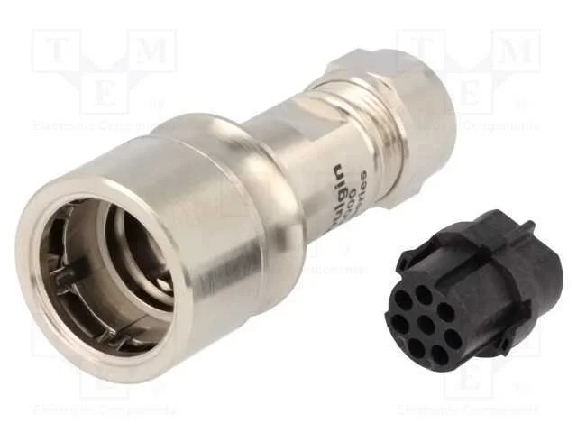 Conector: redondos, ficha, f&ecirc;mea, PIN: 8, sem con.