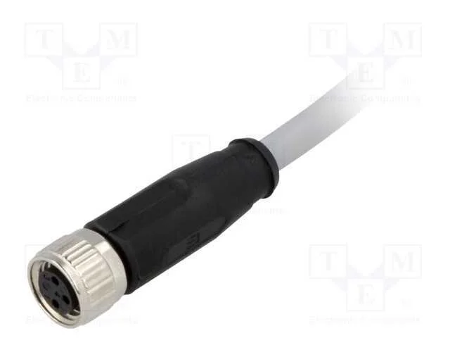 Conector: M8, F&ecirc;mea, Pin: 3, Simples, com Cabo, Ficha, 2m, Pvc