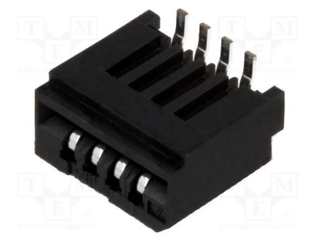 Conector: Ffc/Fpc, Verticais, Pin: 4, Non-Zif, Smt, 0,5a, -25&divide;85c