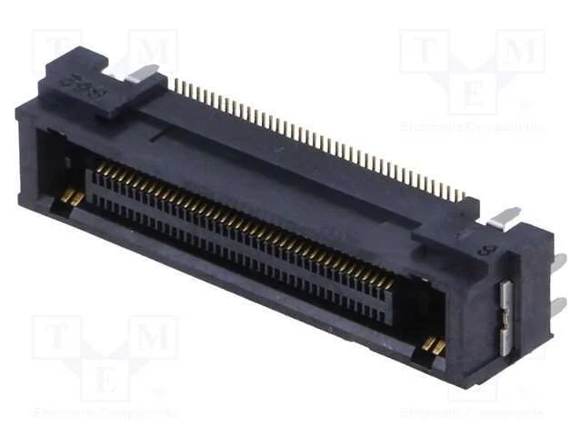 Conector: Placa-Placa, F&ecirc;mea, Pin: 80, 0,5mm, H: 6,8mm, Fx23, Dourado