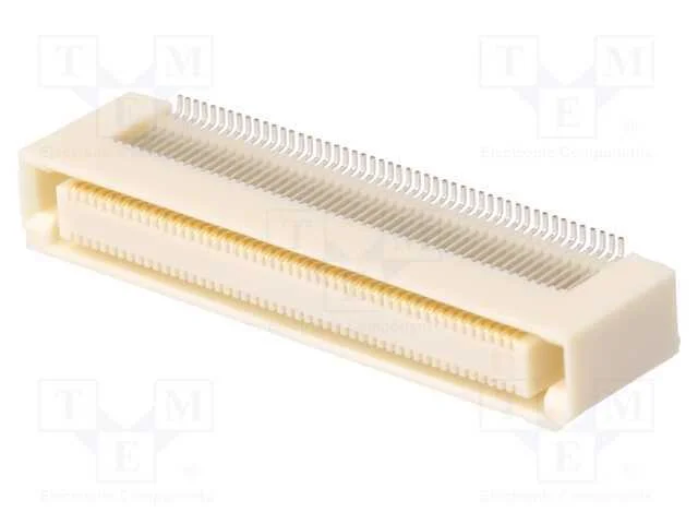 Conector: Placa-Placa, F&ecirc;mea, Pin: 100, 0,6mm, H: 8,95mm, Fx8c, Smt