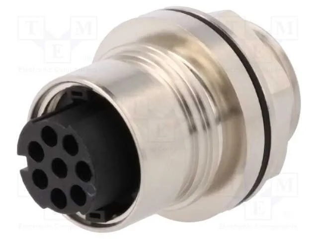 Conector: redondos, tomada, f&ecirc;mea, PIN: 8, sem co.