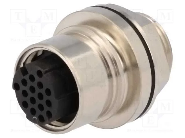 Conector: redondos, tomada, f&ecirc;mea, PIN: 16, sem c.