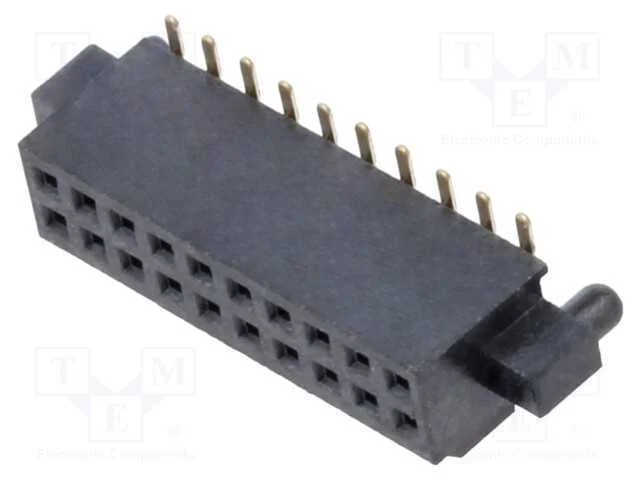 10+10 Pos. Female DIL Vertical SMT Conn.
