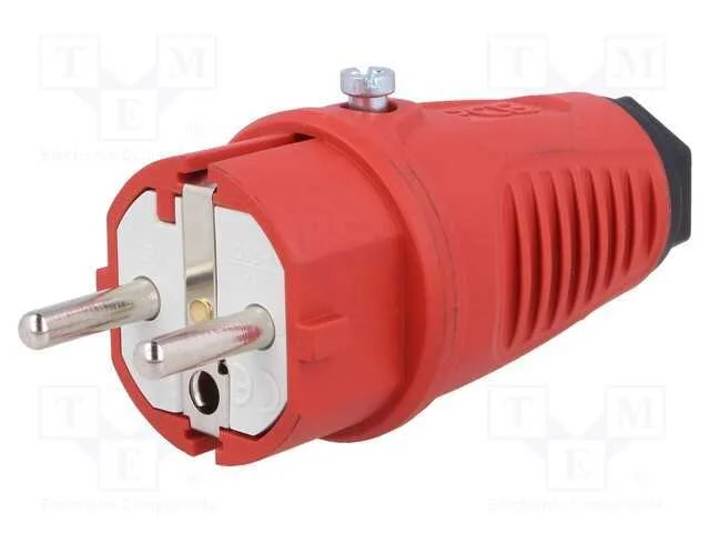 Conector: de Alimenta&ccedil;&atilde;o, Macho, Ficha, 2p+Pe, 250vac, 16a, Pin: 3