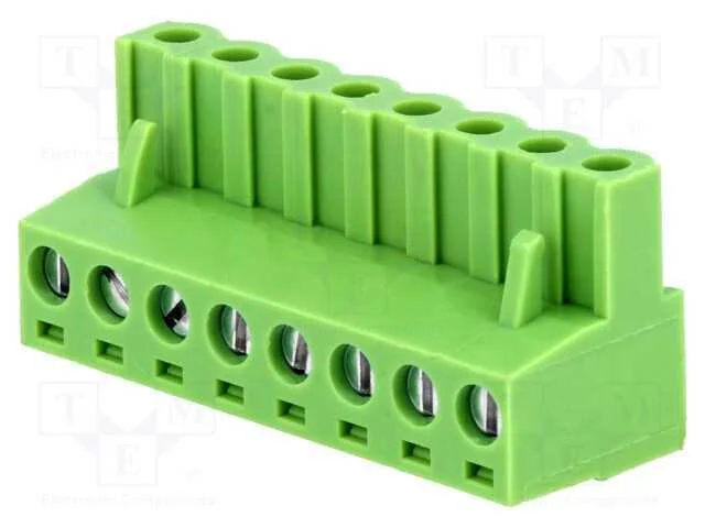 Bloco Terminal Separ&aacute;vel, 5,08mm, Faixas: 8, Simples, Ficha, F&ecirc;mea