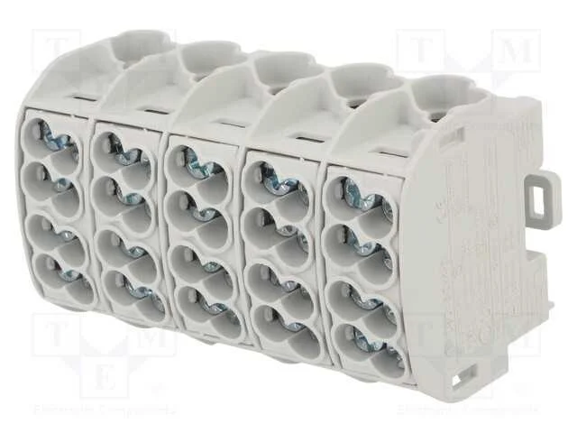 Conector: bloco de distribui&ccedil;&atilde;o, 25mm2, faixas: 5.