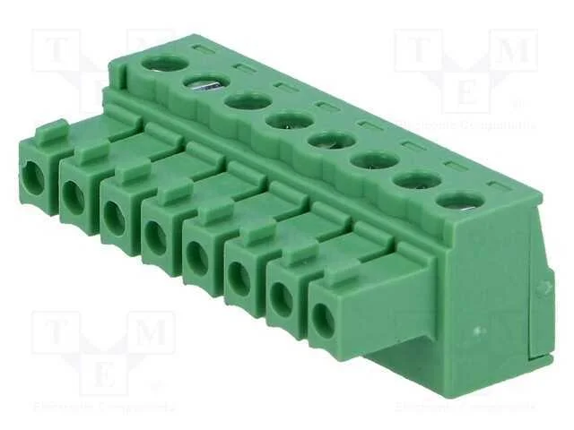 Bloco Terminal Separ&aacute;vel, 3,81mm, Faixas: 8, Simples, Ficha, F&ecirc;mea