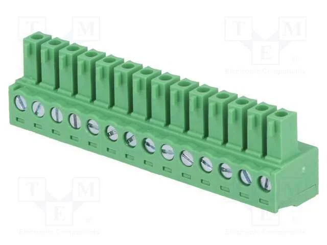 Bloco terminal separ&aacute;vel, 3,81mm, faixas: 14, sim.