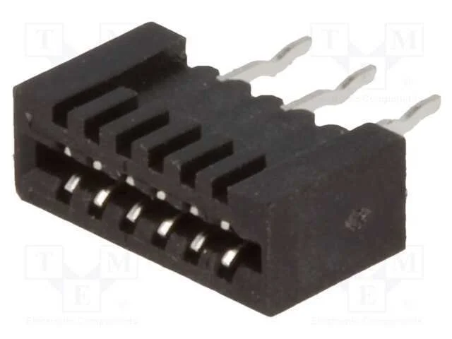 Conector: Ffc/Fpc, Simples, Pin: 6, Non-Zif, Tht, Estanhado, 20mo