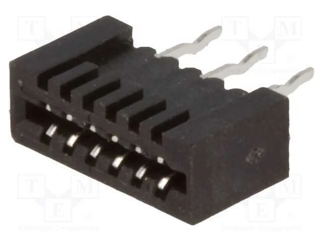 Conector: Ffc/Fpc, Simples, Pin: 6, Non-Zif, Tht, Estanhado, 20mo