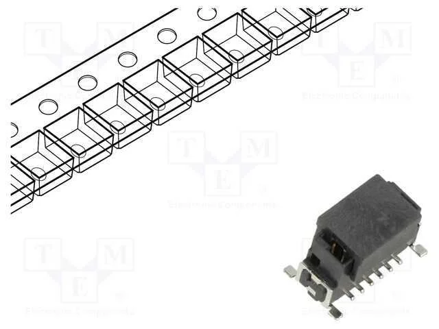 Conector: placa-placa, macho, PIN: 16, 1,27mm, Ar.