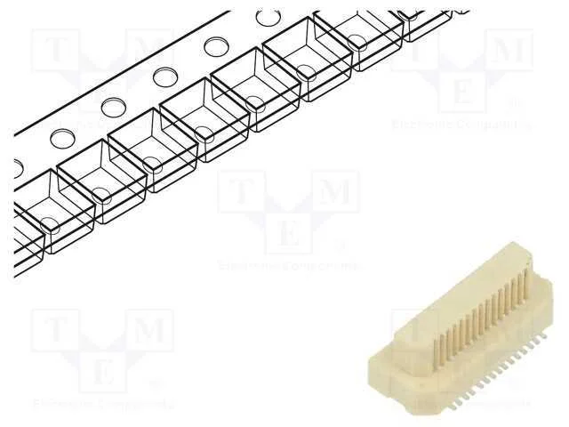 Conector: placa-placa, macho, PIN: 30, 0,5mm, Arc.