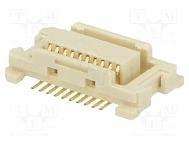 Conector: placa-placa, macho, PIN: 20, 0,5mm, H: .