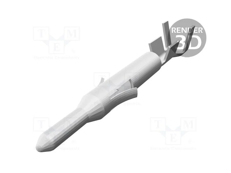 Contacto, Macho, Lat&atilde;o, Estanhado, 0,12&divide;0,3mm2, 26awg&divide;22awg, 7a