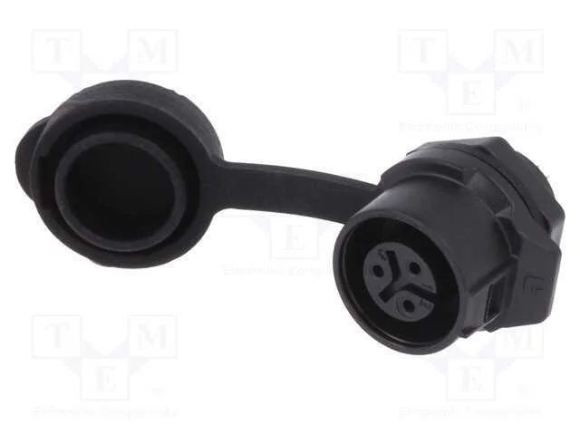 Conector: Redondos, Tomada, Tamanho 12, 02, F&ecirc;mea, Pin: 3, Ao Trinco