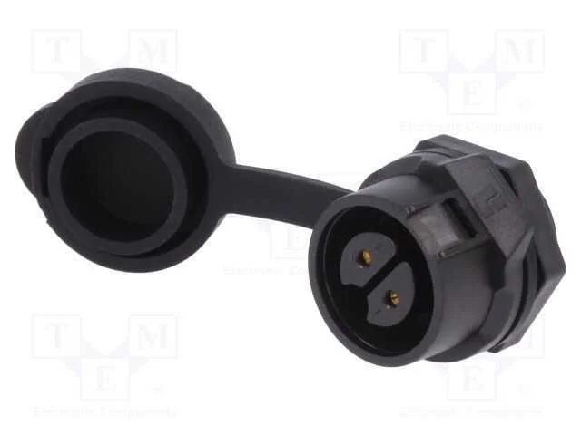 Conector: Redondos, Tomada, Tamanho 16, 02, F&ecirc;mea, Pin: 2, Ao Trinco