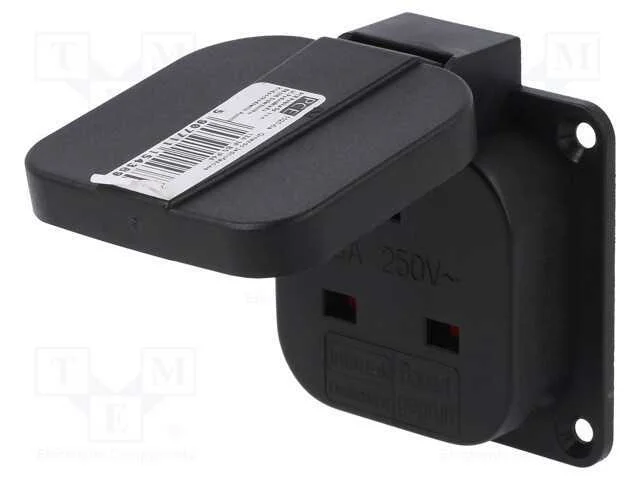 Conector: de alimenta&ccedil;&atilde;o, tomada, 2P+PE, 250VAC, .