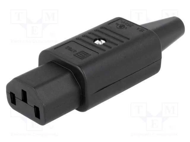 Conector: de Alimenta&ccedil;&atilde;o, Ficha, F&ecirc;mea, 10a, 250vac, Iec 60320